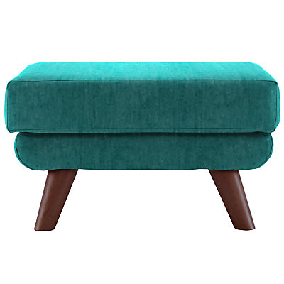 G Plan Vintage The Fifty Five Footstool Velvet Teal